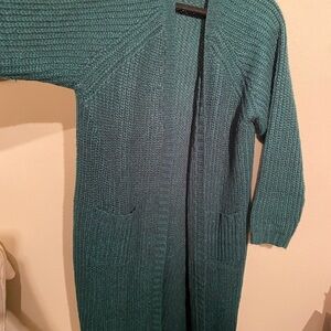 Torrid Teal Knit Cardigan